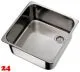 DREILICH Einbaubecken 602M-M� Edelstahl rechteckig mit �berlauf Au�en 355x260mm (3504180047)