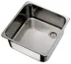 DREILICH Einbaubecken 603M-O� Edelstahl rechteckig ohne �berlauf inkl. Standrohrventil Au�en 350x320mm (3504180051)