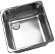 DREILICH Einbaubecken 611M-O� Edelstahl rechteckig ohne �berlauf inkl. Standrohrventil Au�en 260x358x175mm (3504180033)