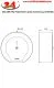 DELABIE Aquarotter WC-Grossrollenhalter f�r die Aufputzmontage f�r Grossrolle bis max. � 270 mm (510910S)
