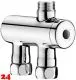 DELABIE Aquarotter Thermostat-Mischbatterie PREMIX NANO als thermischer Verbr�hungsschutz bei Kaltwasserausfall (732016)