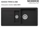 ❎ SCHOCK Kchensple TYPOS D-150S Cristalite Granitsple / Einbausple Basic Line mit Drehexcenter