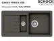 ❎ SCHOCK Kchensple TYPOS D-150S Cristalite Granitsple / Einbausple Basic Line mit Drehexcenter