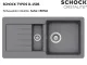❎ SCHOCK Kchensple TYPOS D-150S Cristalite Granitsple / Einbausple Basic Line mit Drehexcenter