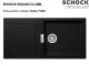SCHOCK Kchensple Signus D-100L Cristadur Nano-Granitsple / Einbausple mit Drehexcenter
