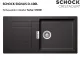 SCHOCK Kchensple Signus D-100L Cristadur Nano-Granitsple / Einbausple mit Drehexcenter