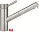 KWC Kchenarmatur Inox 10.271.103.700FL Einhebelmischer Edelstahl massiv mit Festauslauf (121513)