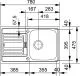 ✅ FRANKE K�chensp�le Euroform EFX 614-78 Einbausp�le / Edelstahlsp�le mit Einbaurand mit Siebkorb als Drehknopfventil