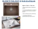 BLANCO Kchensple Dalago 6 Silgranit PuraDurII Granitsple / Einbausple mit Drehknopfventil
