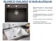 BLANCO Kchensple Dalago 6 Silgranit PuraDurII Granitsple / Einbausple mit Drehknopfventil