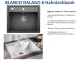 BLANCO Kchensple Dalago 6 Silgranit PuraDurII Granitsple / Einbausple mit Drehknopfventil