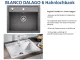 BLANCO Kchensple Dalago 6 Silgranit PuraDurII Granitsple / Einbausple mit Drehknopfventil