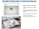 BLANCO Kchensple Dalago 6 Silgranit PuraDurII Granitsple / Einbausple mit Drehknopfventil