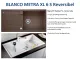 BLANCO Kchensple Metra XL 6 S Silgranit PuraDurII Granitsple / Einbausple mit Drehknopfventil