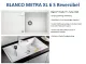 BLANCO Kchensple Metra XL 6 S Silgranit PuraDurII Granitsple / Einbausple mit Drehknopfventil