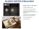 BLANCO Kchensple Metra 6 Silgranit PuraDurII Granitsple / Einbausple mit Drehknopfventil