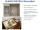BLANCO Kchensple Metra 6 Silgranit PuraDurII Granitsple / Einbausple mit Drehknopfventil