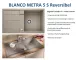 BLANCO Kchensple Metra 5 S Silgranit PuraDurII Granitsple / Einbausple mit Drehknopfventil