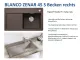 BLANCO Zenar 45 S Silgranit PuraDurII Granitsple / Einbausple Ablaufsystem InFino mit Drehknopfventil