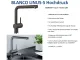 BLANCO Kchenarmatur Linus-S Silgranit-Look Einhebelmischer mit Zugauslauf 140 schwenkbarer Auslauf