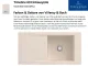 Villeroy & Boch TIMELINE 60-Classicline Einbausple / Keramiksple in Standard Farben
