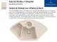 Villeroy & Boch SOLO ECK-Classicline Ecksple / Einbausple / Keramiksple in Standard Farben