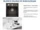 BLANCO Kchensple Dalago 45 Silgranit PuraDurII Granitsple / Einbausple mit Drehknopfventil