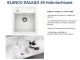 BLANCO Kchensple Dalago 45 Silgranit PuraDurII Granitsple / Einbausple mit Drehknopfventil