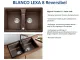 BLANCO Doppelsple Lexa 8 Silgranit PuraDurII Granitsple / Einbausple Ablaufsystem InFino mit Drehknopfventil