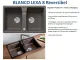 BLANCO Doppelsple Lexa 8 Silgranit PuraDurII Granitsple / Einbausple Ablaufsystem InFino mit Drehknopfventil