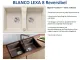 BLANCO Doppelsple Lexa 8 Silgranit PuraDurII Granitsple / Einbausple Ablaufsystem InFino mit Drehknopfventil