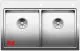 BLANCO Kchensple Divon II 8-IF Edelstahlsple / Doppelsple Flachrand mit Ablaufsystem InFino und Drehknopfventil