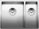 BLANCO Kchensple Claron 340/180-IF Edelstahlsple / Einbausple Flachrand mit Ablaufsystem InFino und Handbettigung