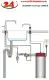 QUOOKER Nordic Square Combi B 100C Armatur Solohahn Chrom als Kochendwasser Armatur (COMBINSSCHR)