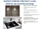 BLANCO Subline 340/160-U Silgranit PuraDurII Granitsple / Unterbaubecken Ablaufsystem InFino mit Handbettigung