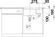 BLANCO Subline 340/160-U Silgranit PuraDurII Granitsple / Unterbaubecken Ablaufsystem InFino mit Handbettigung