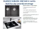 BLANCO Subline 340/160-U Silgranit PuraDurII Granitsple / Unterbaubecken Ablaufsystem InFino mit Handbettigung