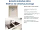 BLANCO Subline 320-U Silgranit PuraDurII Granitsple / Unterbaubecken Ablaufsystem InFino mit Handbettigung