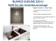 BLANCO Subline 320-U Silgranit PuraDurII Granitsple / Unterbaubecken Ablaufsystem InFino mit Handbettigung