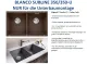 BLANCO Subline 350/350-U Silgranit PuraDurII Granitsple / Unterbaubecken Ablaufsystem InFino mit Handbettigung