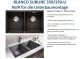 BLANCO Subline 350/350-U Silgranit PuraDurII Granitsple / Unterbaubecken Ablaufsystem InFino mit Handbettigung