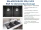 BLANCO Subline 350/350-U Silgranit PuraDurII Granitsple / Unterbaubecken Ablaufsystem InFino mit Handbettigung