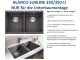 BLANCO Subline 350/350-U Silgranit PuraDurII Granitsple / Unterbaubecken Ablaufsystem InFino mit Handbettigung