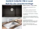 BLANCO Subline 700-U Level Silgranit PuraDurII Granitsple / Unterbaubecken Ablaufsystem InFino mit Handbettigung