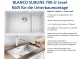 BLANCO Subline 700-U Level Silgranit PuraDurII Granitsple / Unterbaubecken Ablaufsystem InFino mit Handbettigung