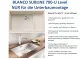 BLANCO Subline 700-U Level Silgranit PuraDurII Granitsple / Unterbaubecken Ablaufsystem InFino mit Handbettigung