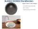 ❎ BLANCO Rundbecken Rondo Silgranit PuraDurII Granitsple / Einbausple mit Siebkorb als Stopfenventil