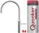 QUOOKER FUSION Round VAQ PRO3 Einhebelmischer Chrom & 100C Armatur Kochendwasserhahn (PRO3FNRCHR)