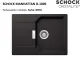 SCHOCK Kchensple Manhattan D-100S Cristalite Granitsple / Einbausple Basic Line mit Drehexcenter