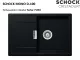 ❎ SCHOCK Kchensple Mono D-100 Cristadur Nano-Granitsple / Einbausple mit Drehexcenter